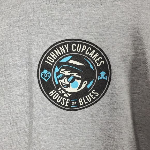 Johnny Cupcakes Graphic Tee Shirt Gray Size Medium - Picture 9 of 10